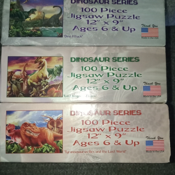 New Dinosaur Puzzle Lot - Picture 3 of 6